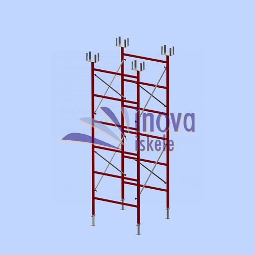 INOVA İskele, İnova, İskele, Teleskopik Direk, Tayrot, Mobil İskele, Masa Tipi, Güvenlikli İskele, Flanşlı, Cuplock, Ayar Mili